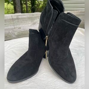 Karl Lagerfeld Black Leather Boots